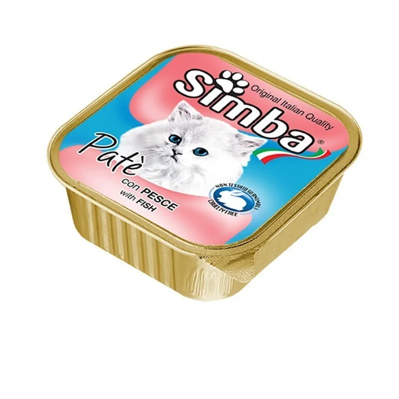 BARQUETTE CHAT SIMBA POISSON 100GR