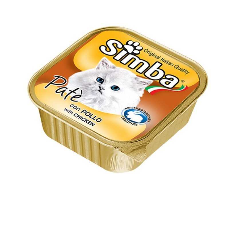 BARQUETTE CHAT SIMBA POULET 100GR