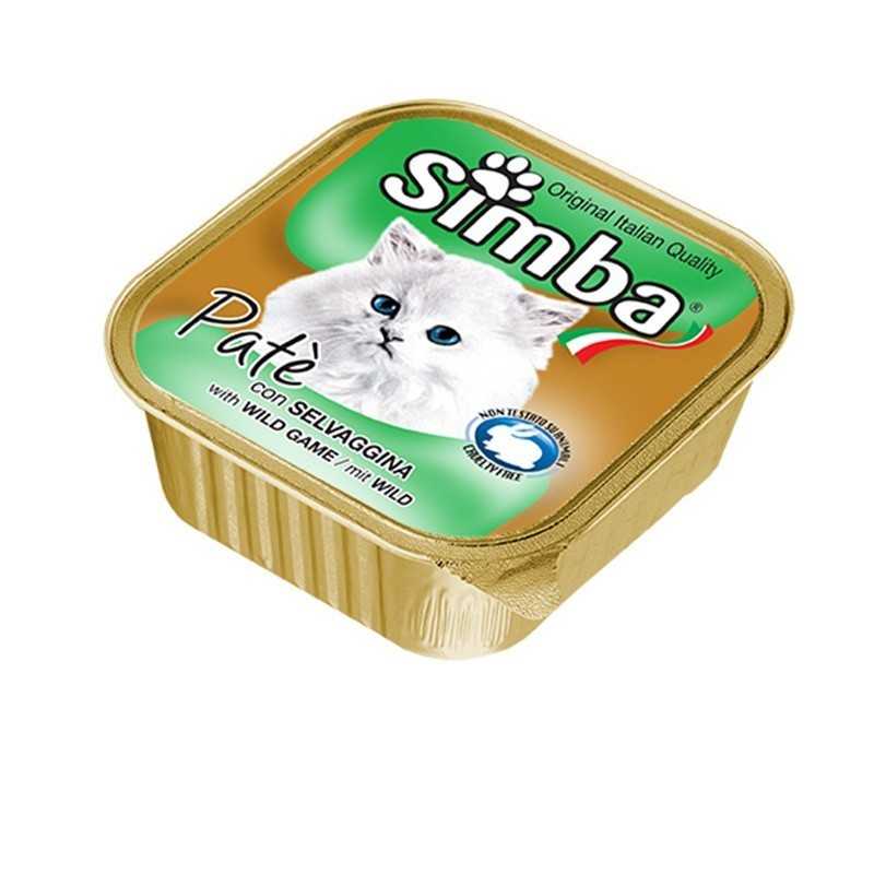 BARQUETTE CHAT SIMBA gibier sauvage 100GR