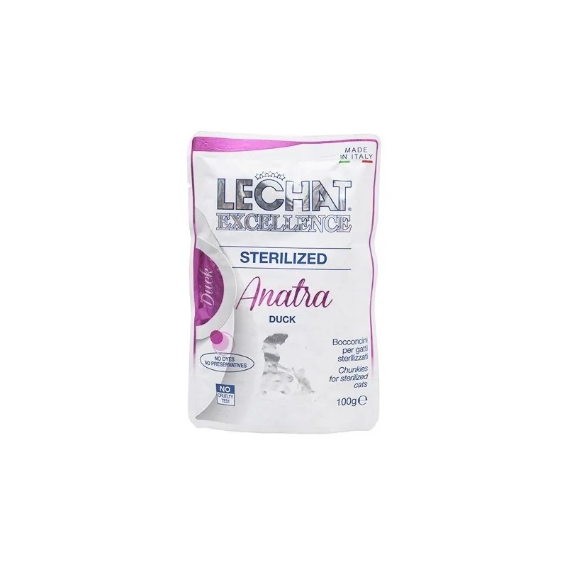 LE CHAT EXCELLENCE STERIL POCHON CANARD 100G