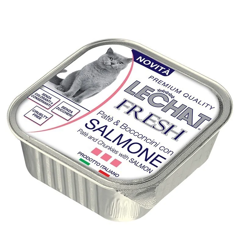 LECHAT EXCELLENCE PÂTÉ ET MORCEAUX SAUMON FRAÎCHE 100GR LECHAT EXCELLENCE - 1