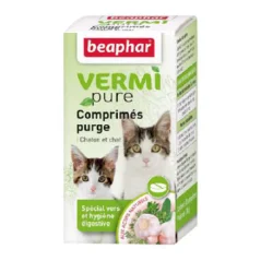 BEAPHAR Vermi pure comprimés purge pour chat 50pcs