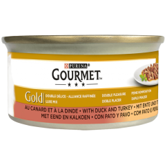 GOURMET® Gold Noisettes Dindes et Canard 85 gr