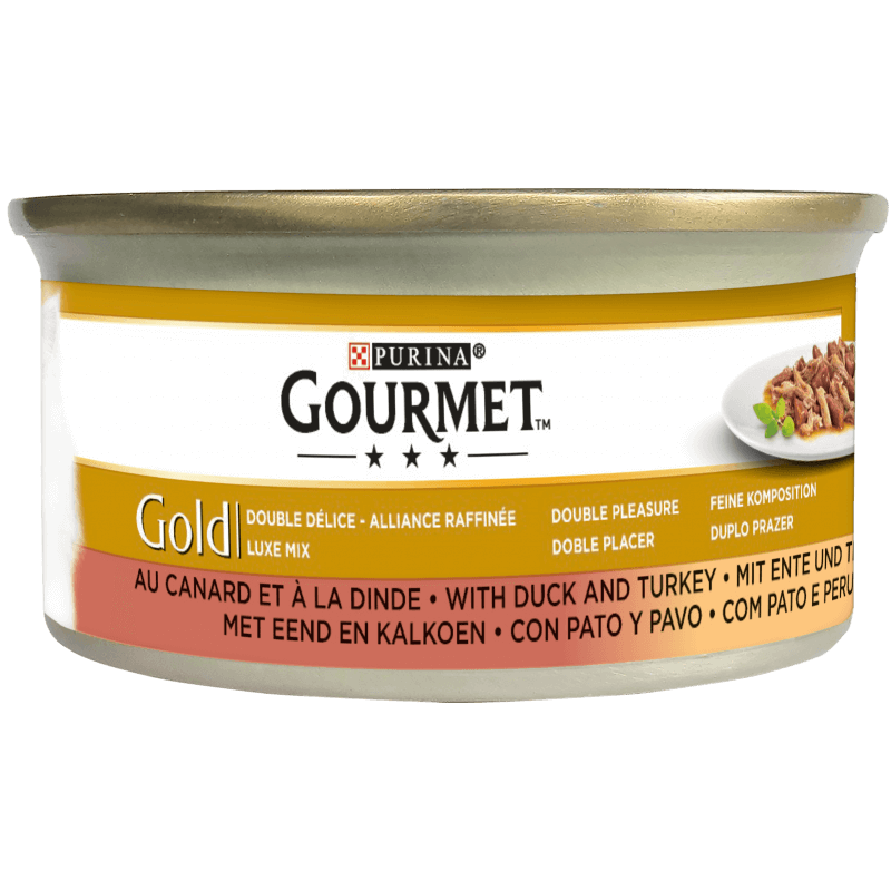 GOURMET® Gold Noisettes Dindes et Canard 85 gr