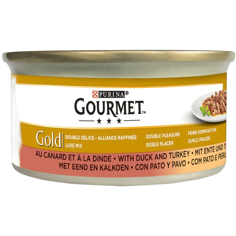 GOURMET® Gold Noisettes Dindes et Canard 85 gr