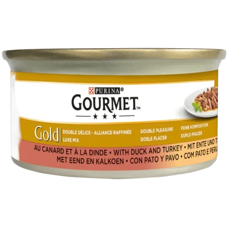 GOURMET® Gold Noisettes Dindes et Canard 85 gr