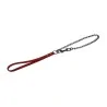 LAISSE CUIR CRAZY AVEC CHAINE 80X2CM ZANILOVE - 1