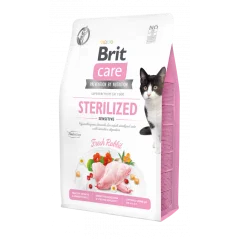 Brit Care Sterilised Sensitive pour Chat Stérilisé Sans Céréales 2 KG