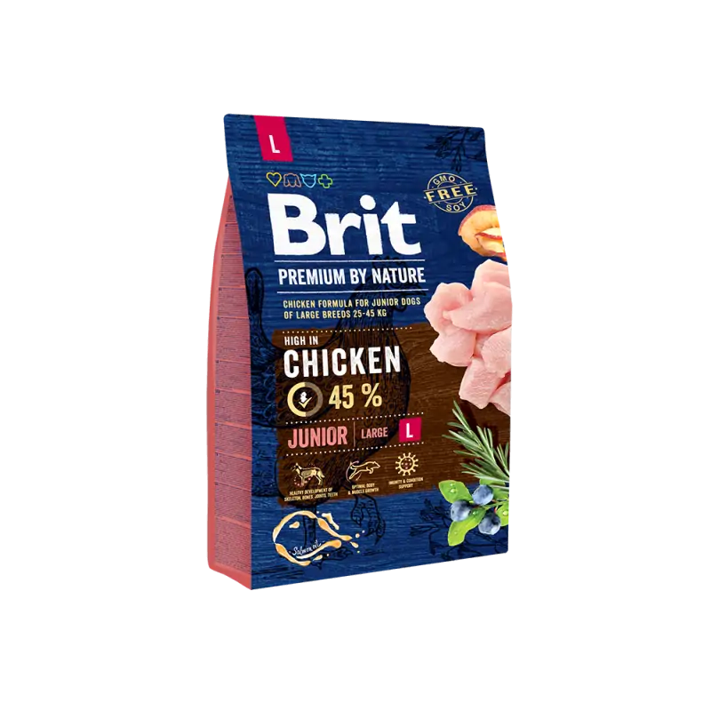 Brit Premium by Nature Junior L au Poulet 3 kg Brit - 1