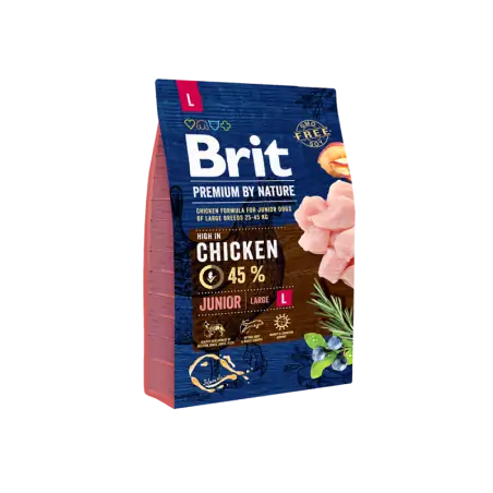 Brit Premium by Nature Junior L au Poulet 3 kg Brit - 1