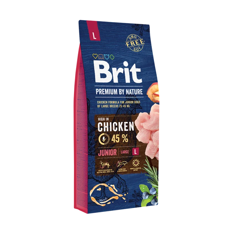 Brit Premium by Nature Junior L au Poulet 15 kg