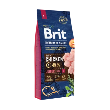 Brit Premium by Nature Junior L au Poulet 15 kg