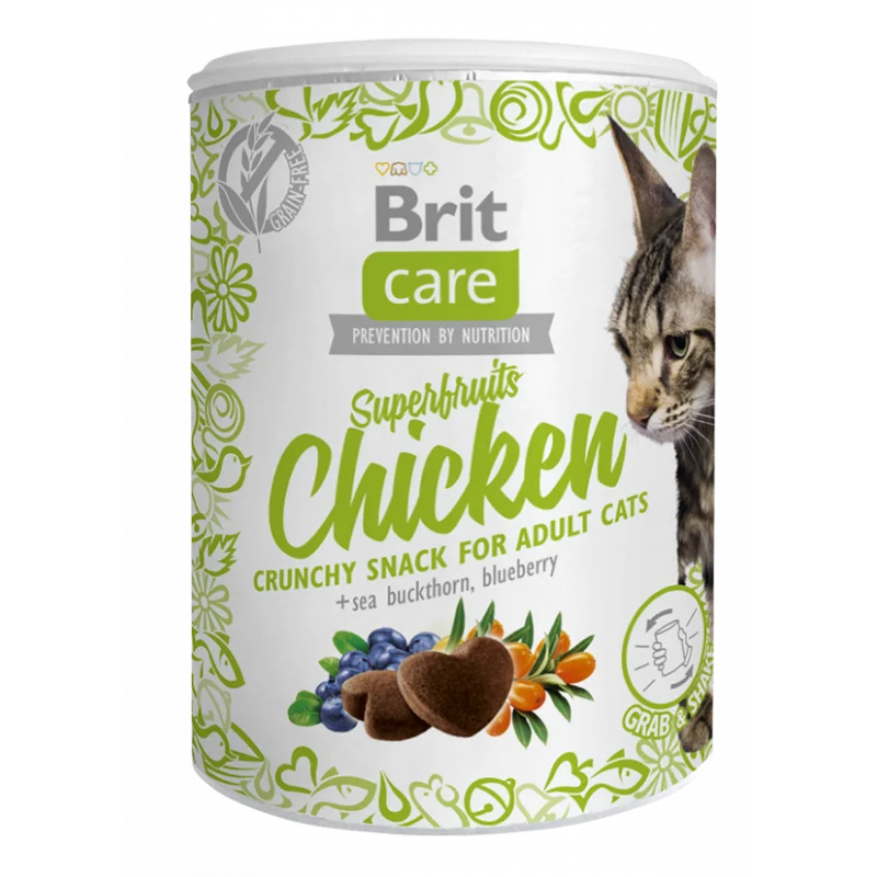 Brit Care Cat Snack Superfruits au Poulet 100g