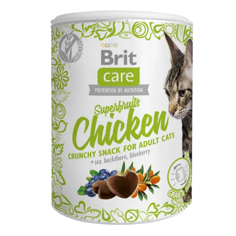 Brit Care Cat Snack Superfruits au Poulet 100g