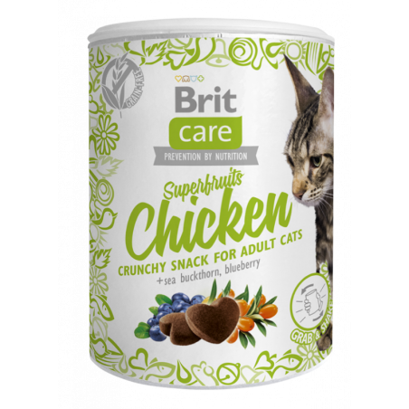 Brit Care Cat Snack Superfruits au Poulet 100g