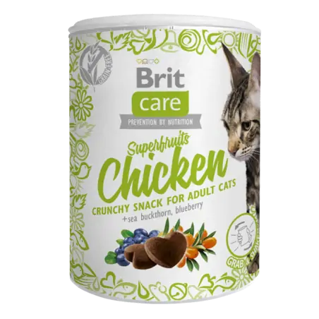 Brit Care Cat Snack Superfruits au Poulet 100g