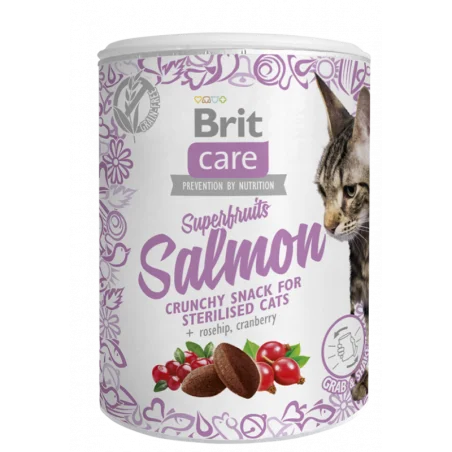 Brit Care Cat Snack Superfruits au Saumon 100g