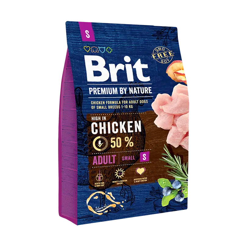 Brit Premium by Nature ADULT S 3 KG Brit - 1