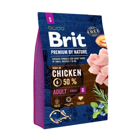 Brit Premium by Nature ADULT S 3 KG Brit - 1