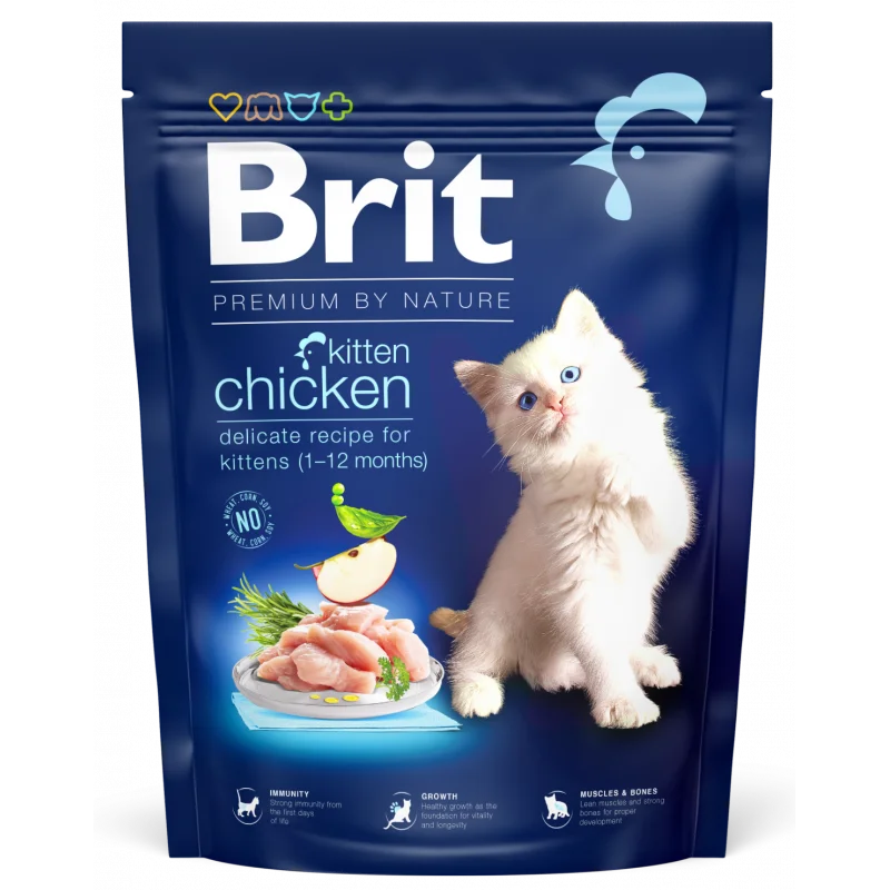 Brit Premium By Nature au Poulet pour Chaton 1.5kg