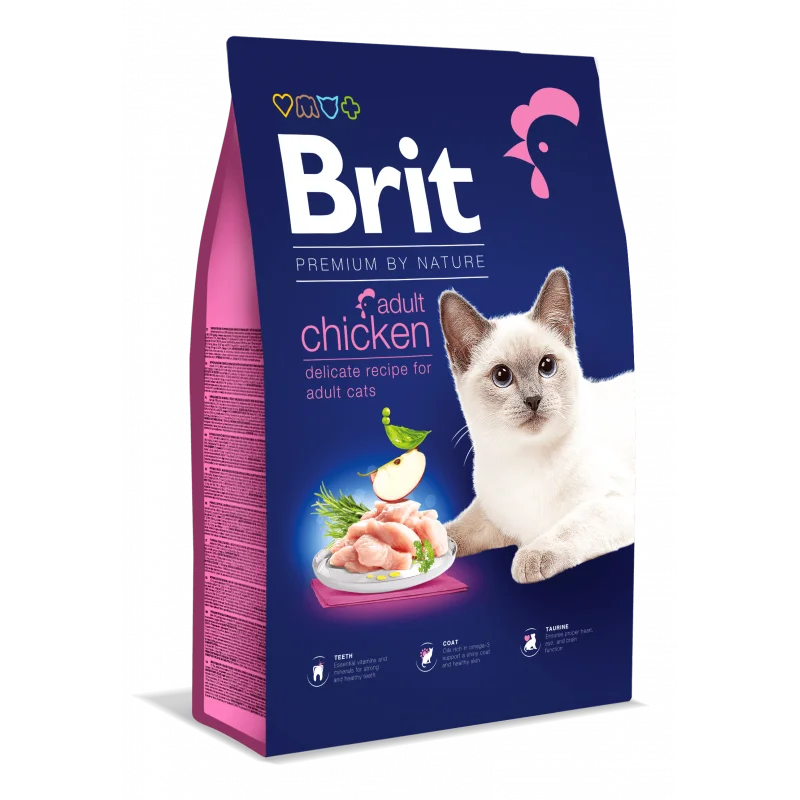 Brit Premium By Nature au Poulet pour chat Adulte 8kg