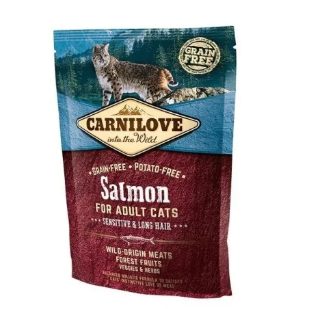 CARNILOVE CHAT SAUMON POILS LONG 400GR CARNILOVE - 1