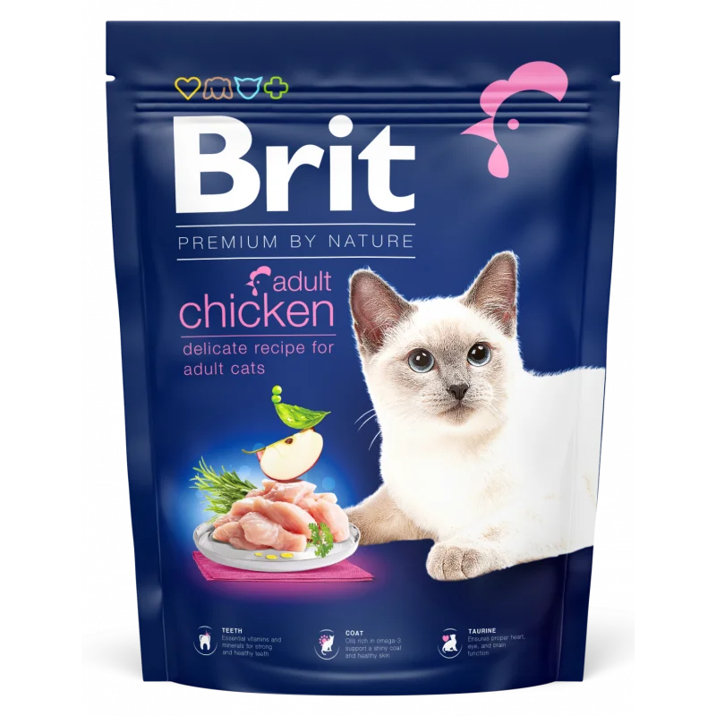 Brit Premium By Nature au Poulet pour chat Adulte 1.5kg