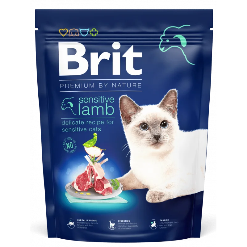 Brit Premium By Nature à l'Agneau pour chat Sensible 300g