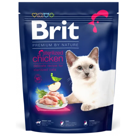 Brit Premium By Nature au Poulet pour chat Stérilisé 300g