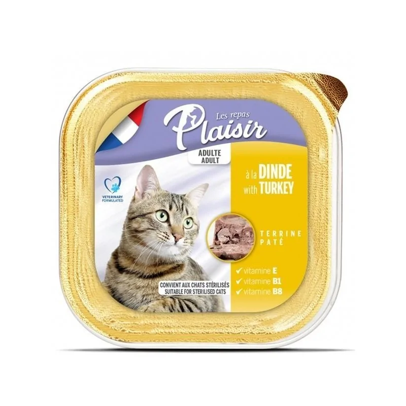 BARQUETTE PLAISIR PATE DINDE 100 GR