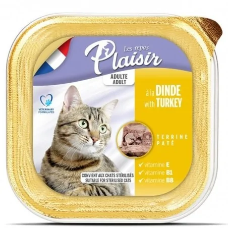 BARQUETTE PLAISIR PATE DINDE 100 GR