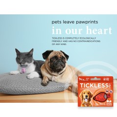 Collier & pipettes Anti Puce Chien-TICKLESS Pet-Orange pour chien et chat-Tunisie