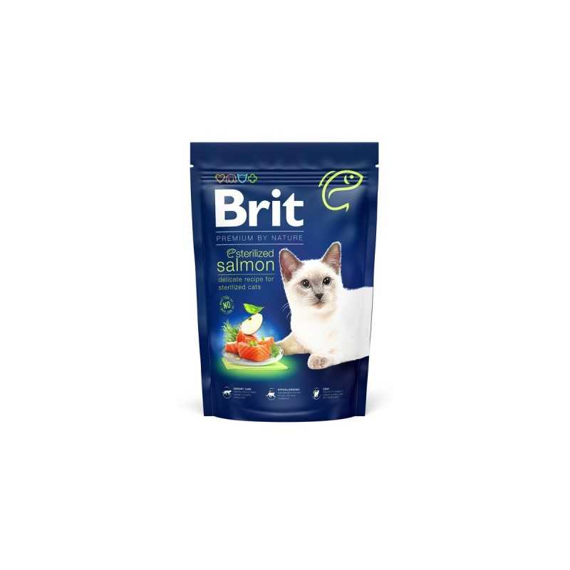 Brit Premium by Nature chat stérilisé saumon 1.5 KG