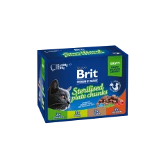 Brit Premium by Nature STERILISED PLATE CHUNKS (12*100 gr)