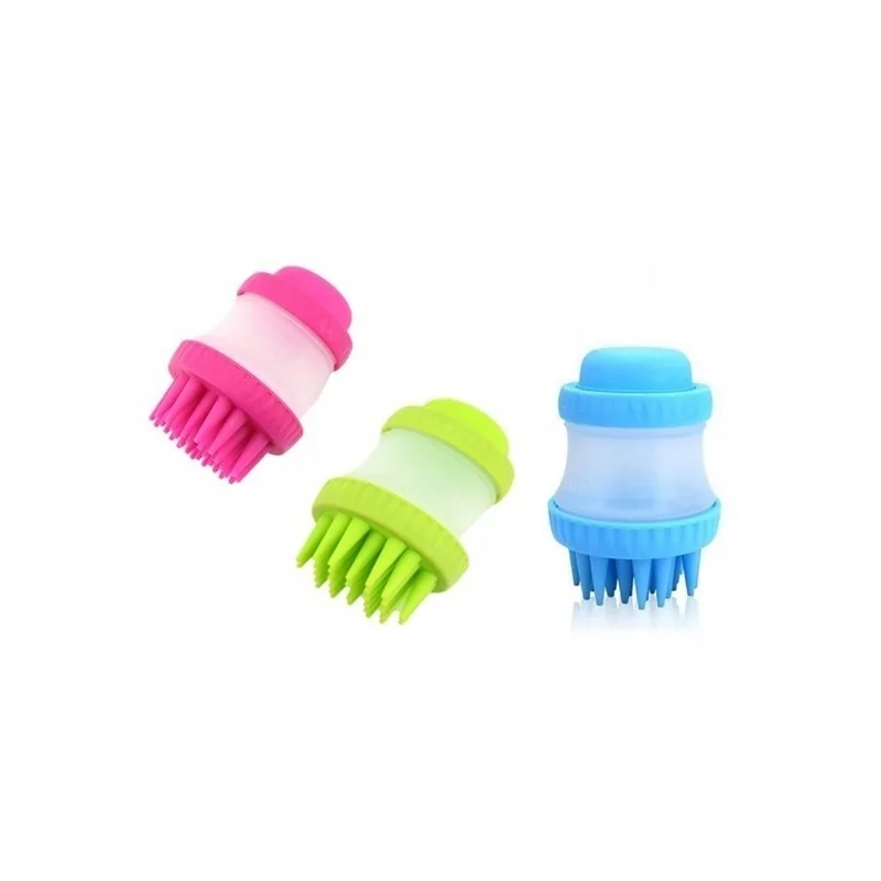 BROSSE DE BAIN POUR CHIEN EN SILICONE avec distributeur Animal Zone - 6