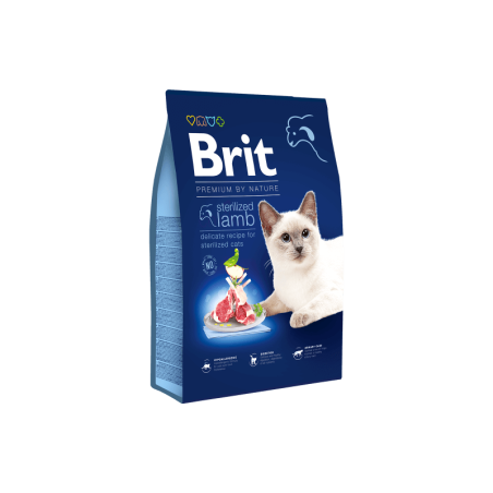Brit Premium by Nature chat stérilisé agneau 1.5 KG