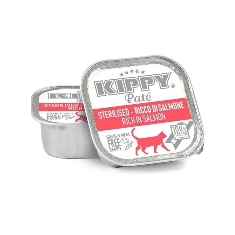 BARQUETTE KIPPY CHAT STERILISE SAUMON 90 G KIPPY - 1