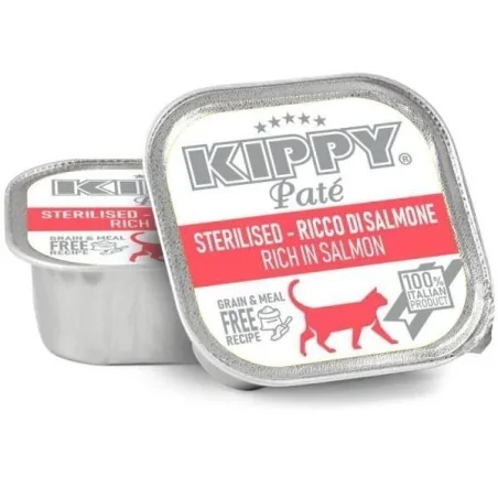 BARQUETTE KIPPY CHAT STERILISE SAUMON 90 G KIPPY - 1