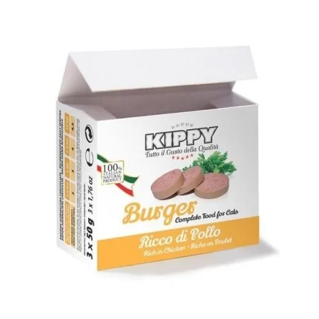 BURGER CAT PATE POULET 3 X 50GR