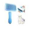 BROSSE CHIENS CHATS, AUTONETTOYANTE AVEC BOUTON Animal Zone - 1