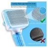 BROSSE CHIENS CHATS, AUTONETTOYANTE AVEC BOUTON Animal Zone - 2