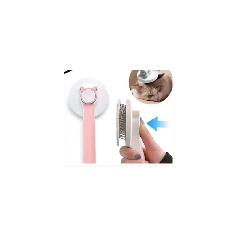 BROSSE CHAT ET CHIEN AUTONETTOYANTE - BLANCHE - 1