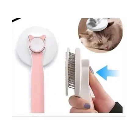 BROSSE CHAT ET CHIEN AUTONETTOYANTE - BLANCHE - 1