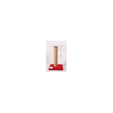 Poteau griffoir Rouge 57x33x33cm