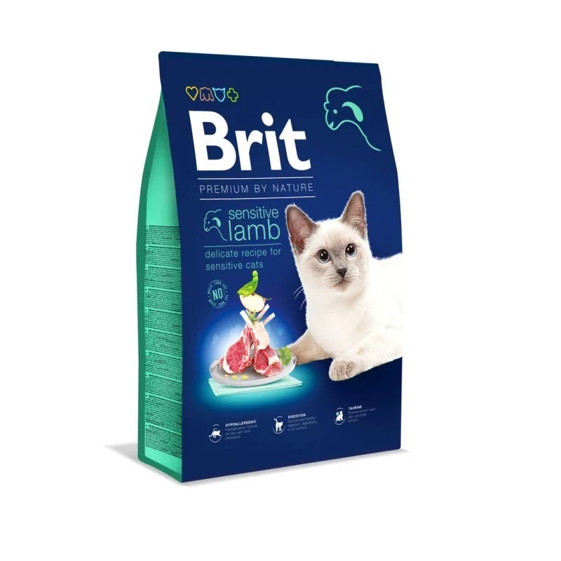 Brit Premium By Nature à l'Agneau pour chat Sensible 8kg Brit - 1