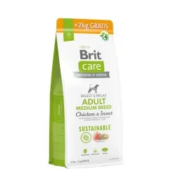 Brit Care Sustainable Adulte M 12kg+2kg