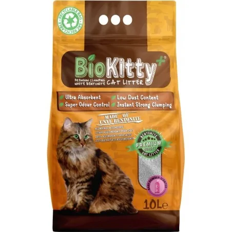 BioKitty Litière Agglomérante UC Baby Powder 10L BioKitty - 1