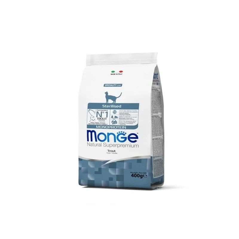 MONGE CAT MONO Sterilised Trout 400 GR