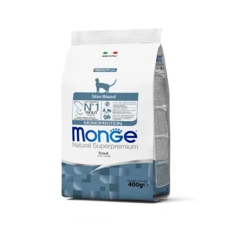 MONGE CAT MONO Sterilised Trout 400 GR