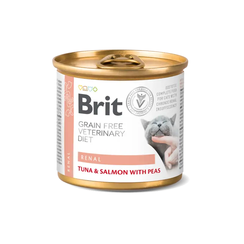 Boîte Brit GF Veterinary Diets Chat Renal 200g